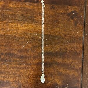 Elegant Silver Coloured Cat Pendant Necklace